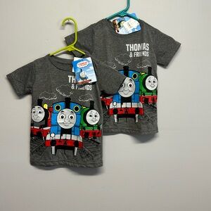 NWT Matching Bundle of 2 Thomas the Train and Friends Toddler Tees (4T)